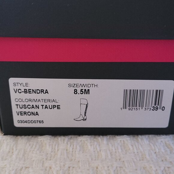 New Vince Camuto Suede Over the Knee Boots in Taupe - Picture 11 of 11